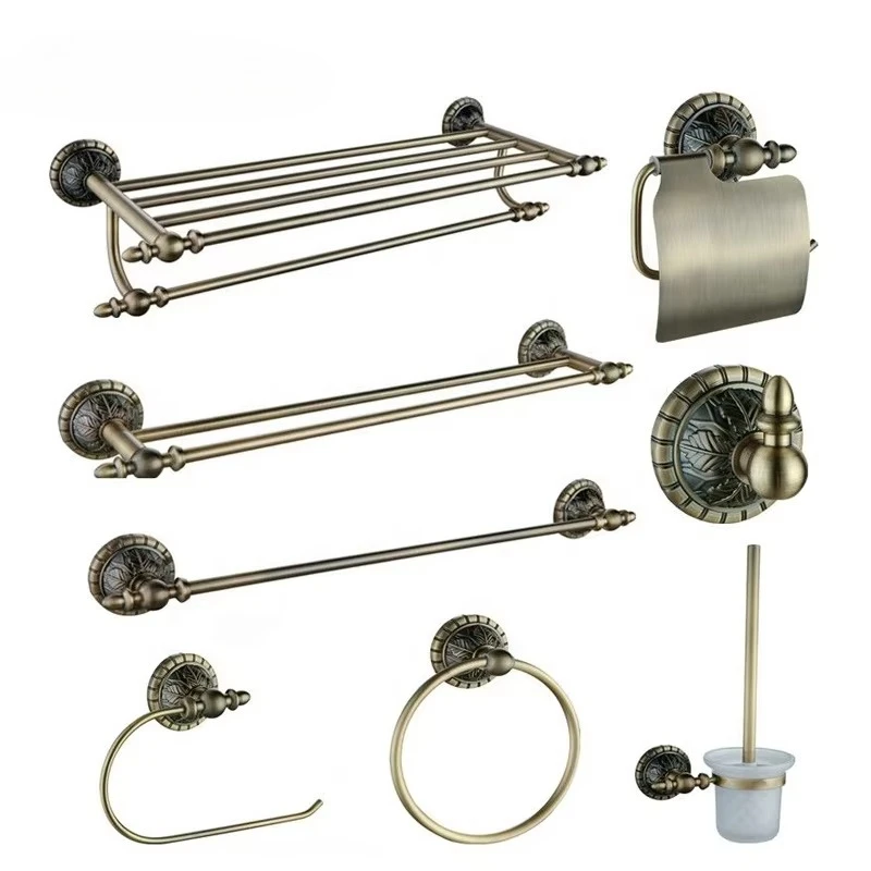 European design style decorative brass wall-mounted antique accessories set
European design style decorative brass wall-mounted antique accessories set