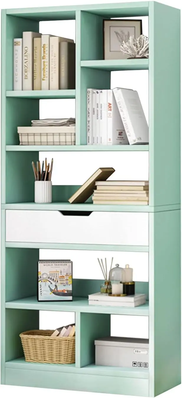 61 Inches Height Freestanding Display Storage Cabinet Organizer with 8 Cubes and a Drawer, Floor Standing Bookshelf
61 Inches Height Freestanding Display Storage Cabinet Organizer with 8 Cubes and a Drawer, Floor Standing Bookshelf