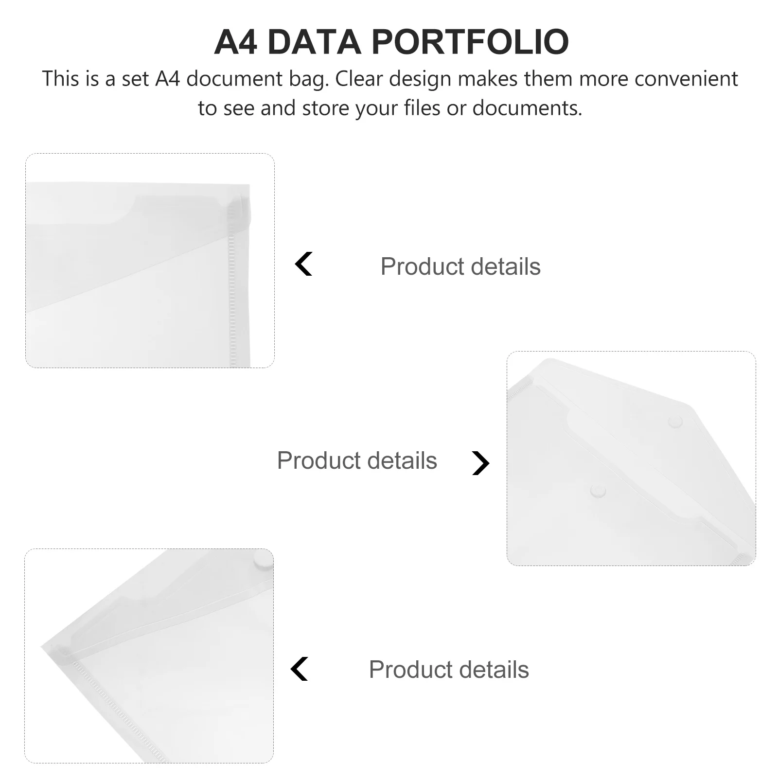 40pcs A4 Snap Button File Bags Transparent Plastic Document Folders Office Supplies Waterproof Storage ganizers
40pcs A4 Snap Button File Bags Transparent Plastic Document Folders Office Supplies Waterproof Storage ganizers