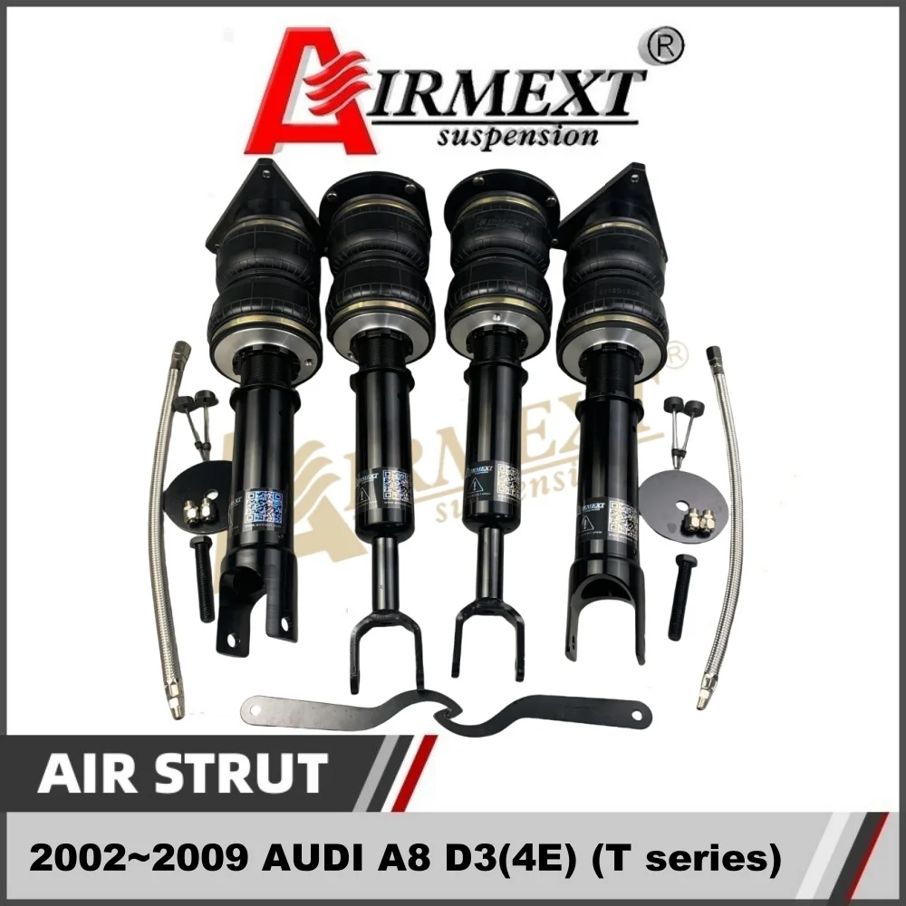 AIRMEXT Air Struts/For 2002~2009 AUDI A8 D3(4E) (T series) /Air Ride/Auto Parts/Neumatic/Shock Absorber
AIRMEXT Air Struts/For 2002~2009 AUDI A8 D3(4E) (T series) /Air Ride/Auto Parts/Neumatic/Shock Absorber