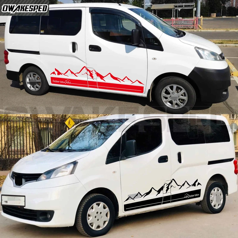 Car Side Door Line Stickers Tuning For Nissan NV200 Evalia Auto Accessories Van Graphics Mountains Stripes Kit Vinyl Decor Decal
Car Side Door Line Stickers Tuning For Nissan NV200 Evalia Auto Accessories Van Graphics Mountains Stripes Kit Vinyl Decor Decal