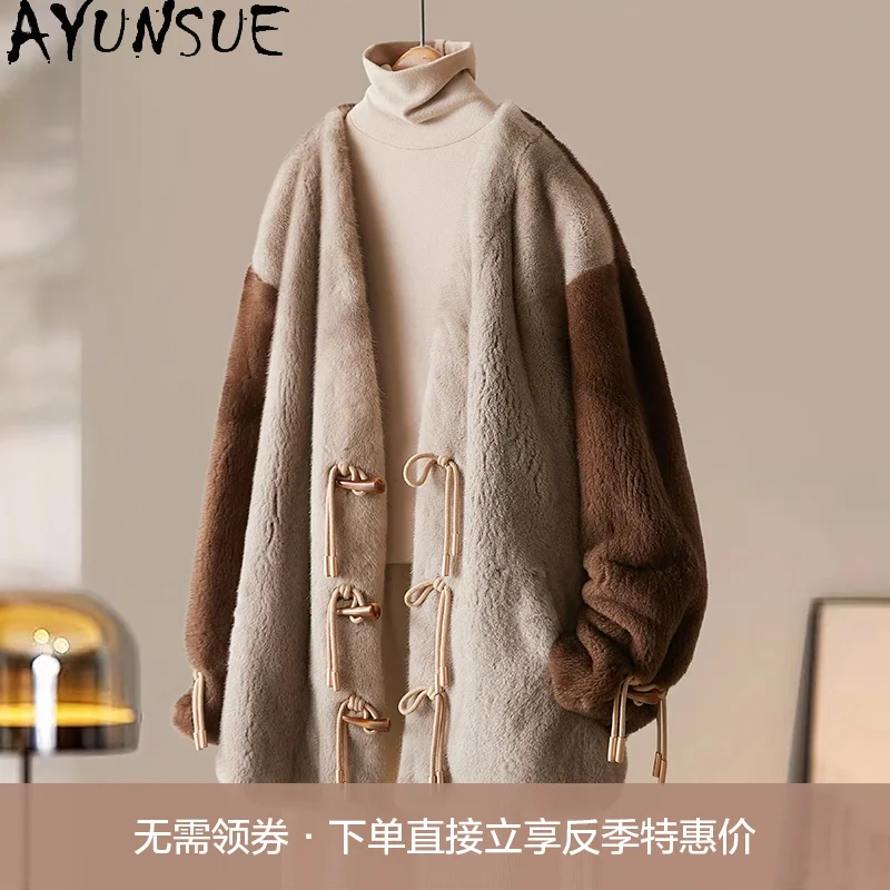 AYUNSUE Natural Mink Fur Coat Women Clothes Luxury Real Fur Coats Woman New in Outerwears Winter Jacket Шуба Женская Whole Mink
AYUNSUE Natural Mink Fur Coat Women Clothes Luxury Real Fur Coats Woman New in Outerwears Winter Jacket Шуба Женская Whole Mink