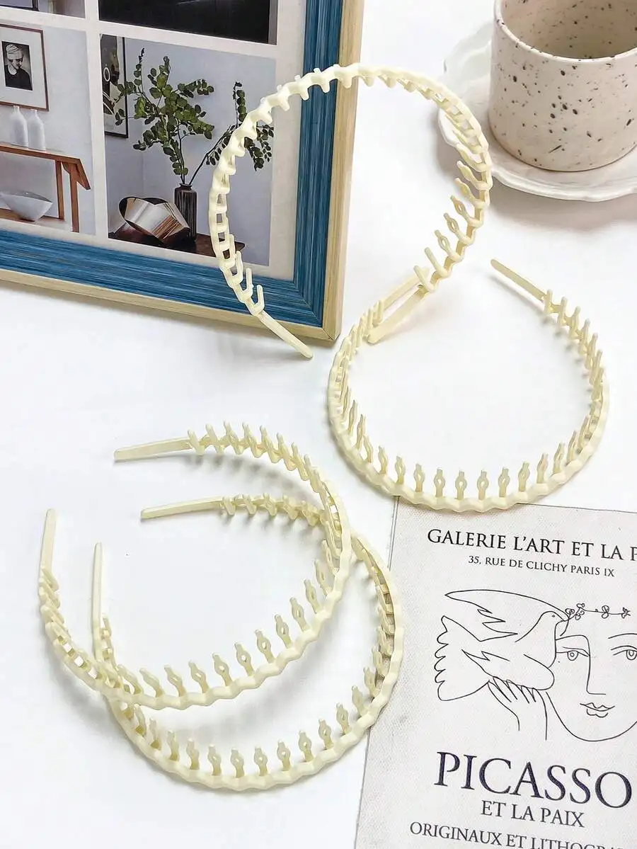 4 Pieces Wavy Plastic Teeth Headbands For Women, Casual Stylish Hair Accessories For Daily Use Party Wedding
4 Pieces Wavy Plastic Teeth Headbands For Women, Casual Stylish Hair Accessories For Daily Use Party Wedding