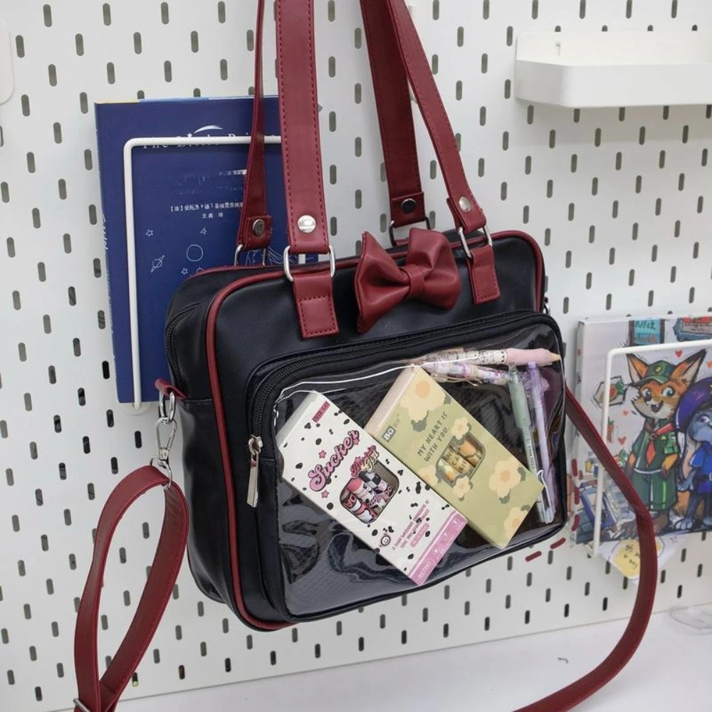 Japanese Black Lolita Itabag Cute Girly Handbags JK Uniform PU Commuter Shoulder Crossbody Bags Bolsos Tote Bag Women's
Japanese Black Lolita Itabag Cute Girly Handbags JK Uniform PU Commuter Shoulder Crossbody Bags Bolsos Tote Bag Women's