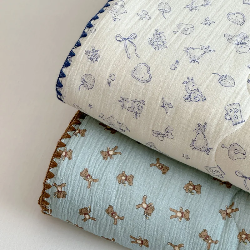 Korean Style Summer Cartoon Needle Double Layer Pleated Cotton Pure Cotton Air Conditioner Quilt Thin Quilt Set Four...
Korean Style Summer Cartoon Needle Double Layer Pleated Cotton Pure Cotton Air Conditioner Quilt Thin Quilt Set Four...