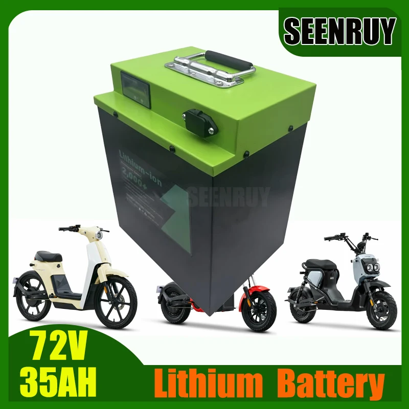 Rechargeable 72V 35AH LI-IRON Lithium Battery with Smart BMS For Motorcycle Golf Cart Food Truck Sightseeing Vehicle
Rechargeable 72V 35AH LI-IRON Lithium Battery with Smart BMS For Motorcycle Golf Cart Food Truck Sightseeing Vehicle