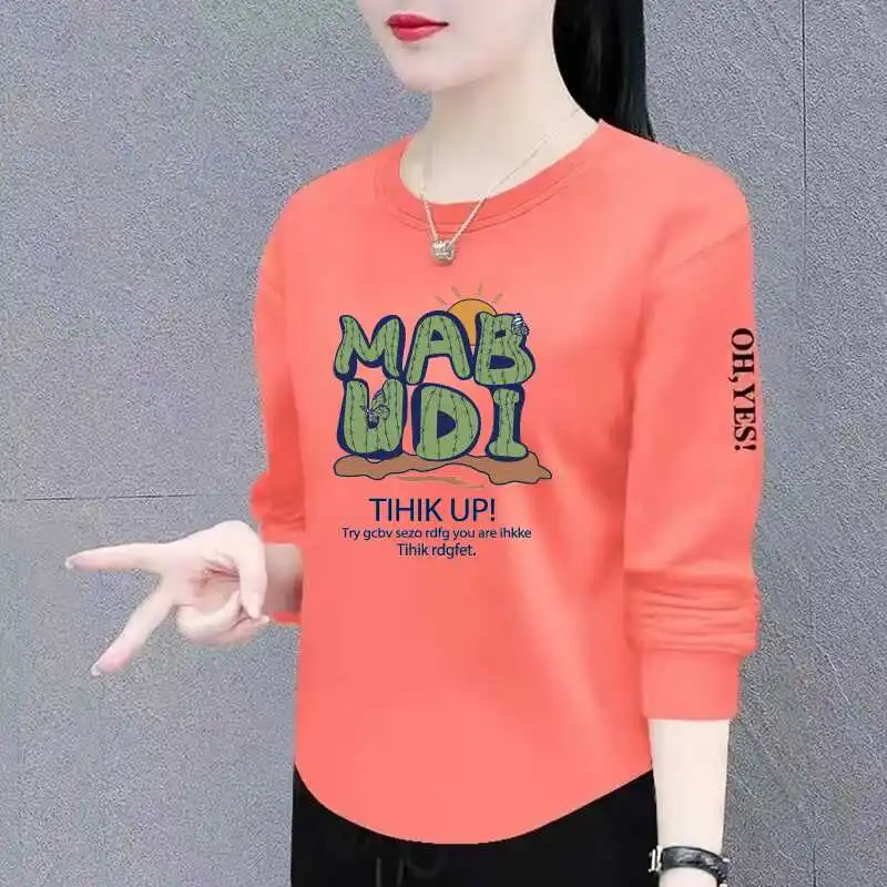 Long Sleeve T-Shirt Women's Base Shirt Inner Wear Top for Middle-Aged And Elderly Regular Fit round Neck Korean Style Commute...
Long Sleeve T-Shirt Women's Base Shirt Inner Wear Top for Middle-Aged And Elderly Regular Fit round Neck Korean Style Commute...