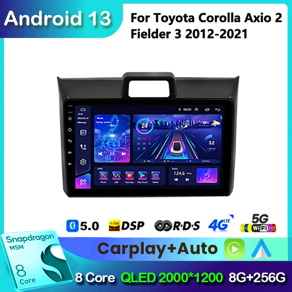 Для Toyota Corolla Axio 2 Fielder 3 E160 2012-2021 Авто радио Автомобильный Android Стерео головное устройство Мультимедийный плеер GPS-навигация BT
Для Toyota Corolla Axio 2 Fielder 3 E160 2012-2021 Авто радио Автомобильный Android Стерео головное устройство Мультимедийный плеер GPS-навигация BT