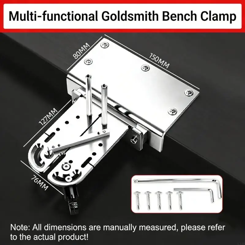 Multipurpose Locking Jewelry Clamp Tool For Goldsmith Benches Work And Model Making
Multipurpose Locking Jewelry Clamp Tool For Goldsmith Benches Work And Model Making