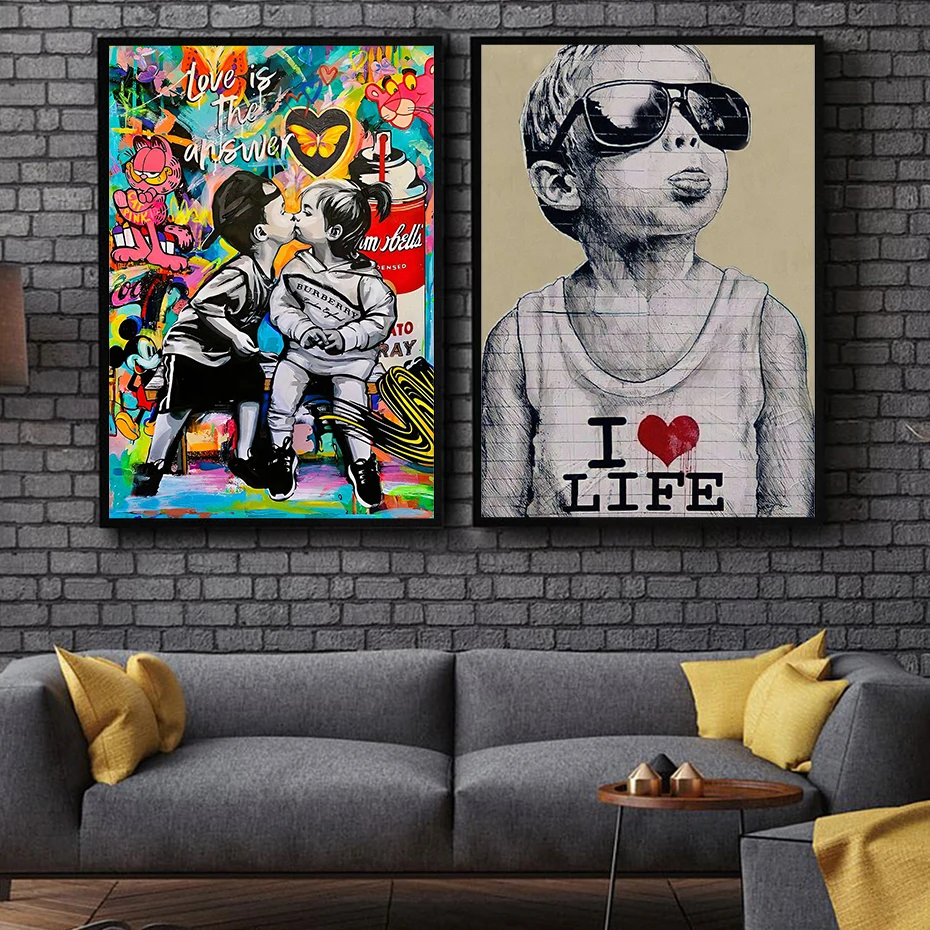 Banksy Love Life Graffiti Street Art Canvas Painting,Love is the Answer Posters and Prints,Fashion Wall Art,Living Room Pictures
Banksy Love Life Graffiti Street Art Canvas Painting,Love is the Answer Posters and Prints,Fashion Wall Art,Living Room Pictures