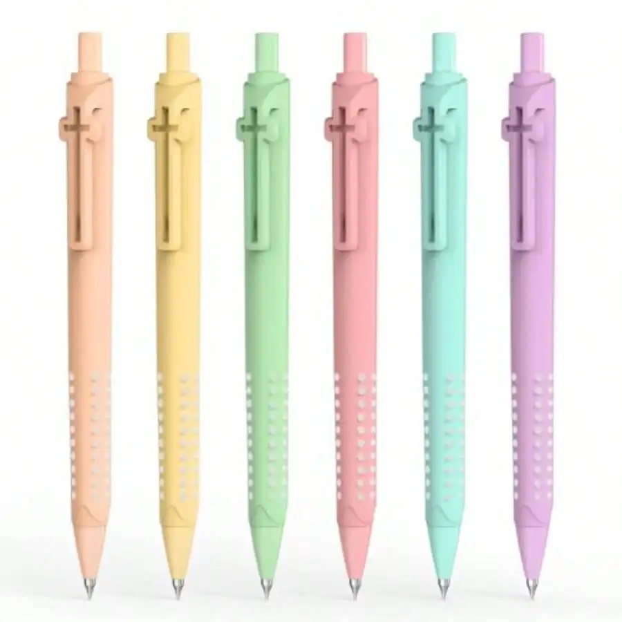 6 Pack Bible Journaling Gel Pens 0.7mm Black Ink Retractable With Cross Clip Smooth Writing Christian Gifts For Men Women Religious School And Office Supplies Macaron
6 Pack Bible Journaling Gel Pens 0.7mm Black Ink Retractable With Cross Clip Smooth Writing Christian Gifts For Men Women Religious School And Office Supplies Macaron