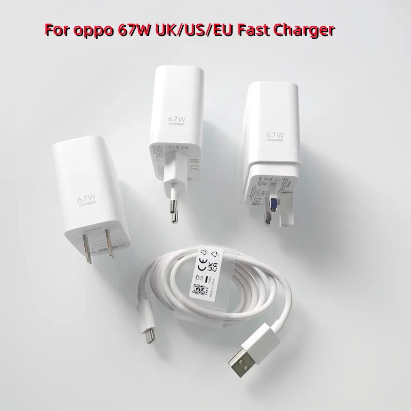67W OPPO Fast Charger Supervooc 2.0 Power Adapter Usb Type C Cable For OPPO R17 R11 Reno 10 9 8 7 Ace 2 Find N2 X5 X3 X2 Pro K10
67W OPPO Fast Charger Supervooc 2.0 Power Adapter Usb Type C Cable For OPPO R17 R11 Reno 10 9 8 7 Ace 2 Find N2 X5 X3 X2 Pro K10