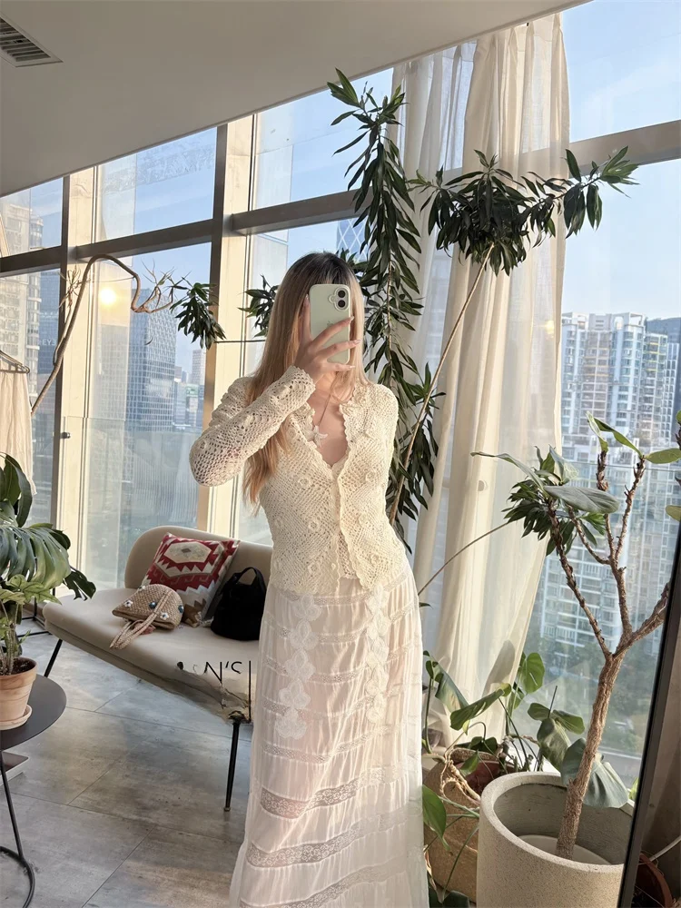 Susan Don вязаный длинный све V-Ne мокасины ручной работы белый открытый кардиган французский облегающий хлопковый женский вязаный свитер
Susan Don вязаный длинный све V-Ne мокасины ручной работы белый открытый кардиган французский облегающий хлопковый женский вязаный свитер