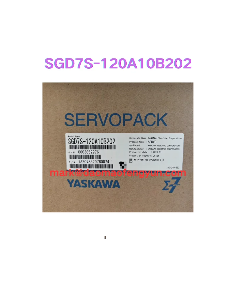 SGD7S-120A10B202 New servo drive,
SGD7S-120A10B202 New servo drive,