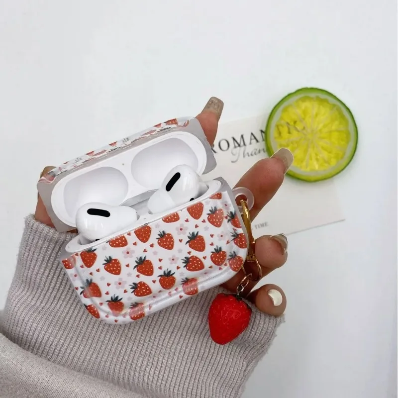 Cute Little Strawberry Cover For Apple AirPods 4 Earphone Case For Airpods Pro 2 3 2 1 Protective Earphone Cover with Keychain
Cute Little Strawberry Cover For Apple AirPods 4 Earphone Case For Airpods Pro 2 3 2 1 Protective Earphone Cover with Keychain