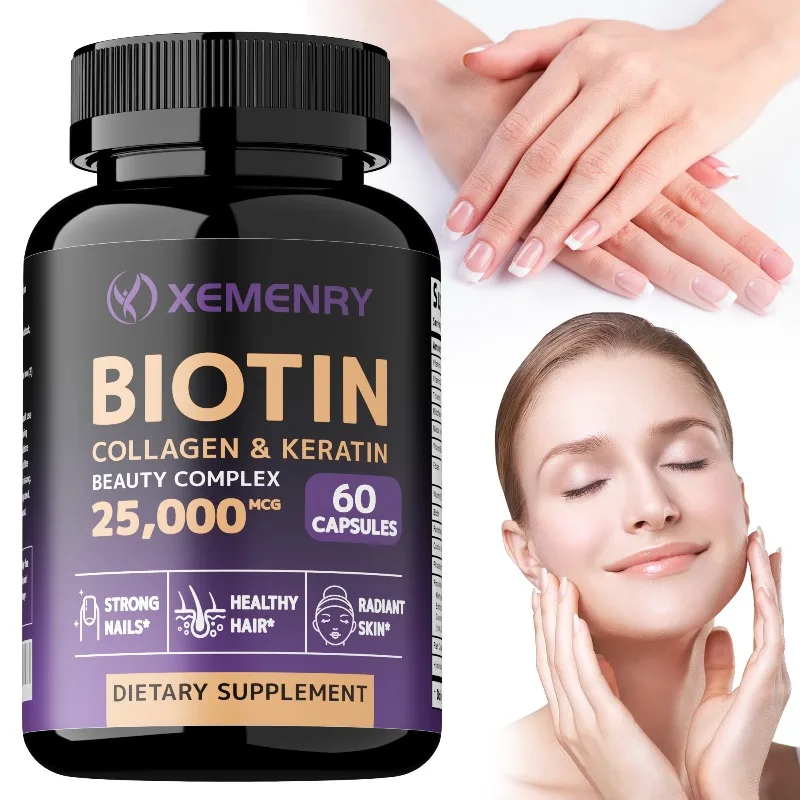Biotin + Collagen + Keratin - Hair Growth, Strengthens Weak Nails, Supports Skin, Joints and Bones Health,Boosts Immune Function
Biotin + Collagen + Keratin - Hair Growth, Strengthens Weak Nails, Supports Skin, Joints and Bones Health,Boosts Immune Function
