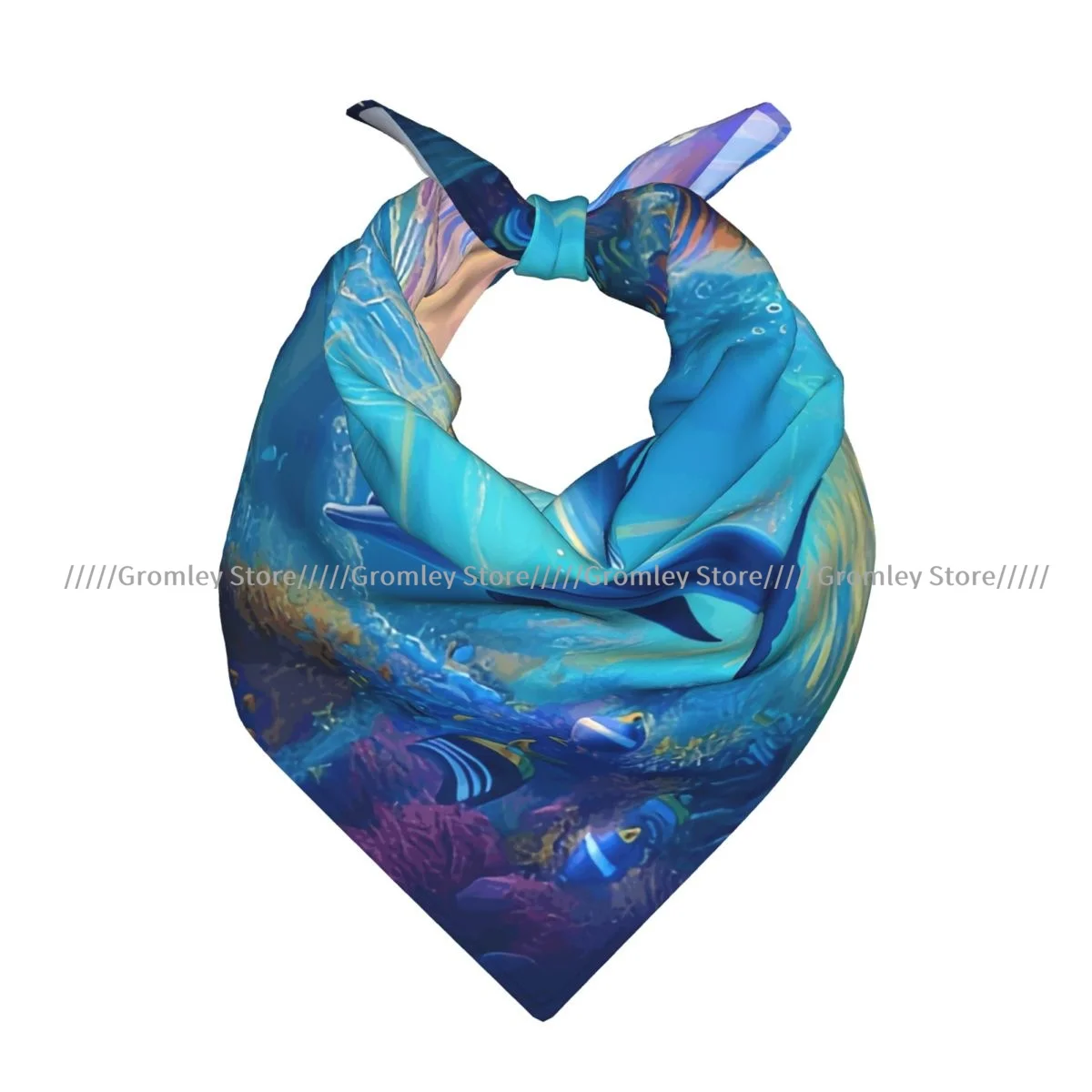 Dolphins Swimming In The Sea Underwater World Square Towel Multifunctional Neck Scarf Hair Bandana
Dolphins Swimming In The Sea Underwater World Square Towel Multifunctional Neck Scarf Hair Bandana