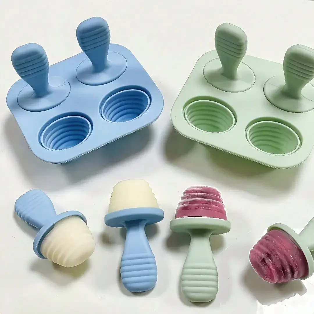 4 Grid Silicone Ice Cream Mold with Lid BPA Free Popsicle Mould Easy Release DIY Frozen Juice Ice Cube Tray Set
4 Grid Silicone Ice Cream Mold with Lid BPA Free Popsicle Mould Easy Release DIY Frozen Juice Ice Cube Tray Set