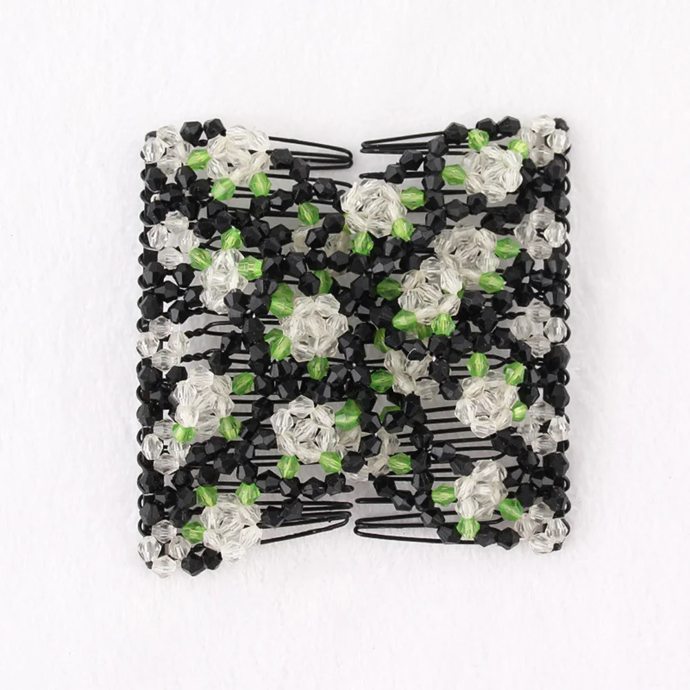 4pcs Beaded Double Comb Clip Stretchy Slide Accessories For Women Girls Thick Hair Durable Steel Decorative Hairpins Womens Hair
4pcs Beaded Double Comb Clip Stretchy Slide Accessories For Women Girls Thick Hair Durable Steel Decorative Hairpins Womens Hair