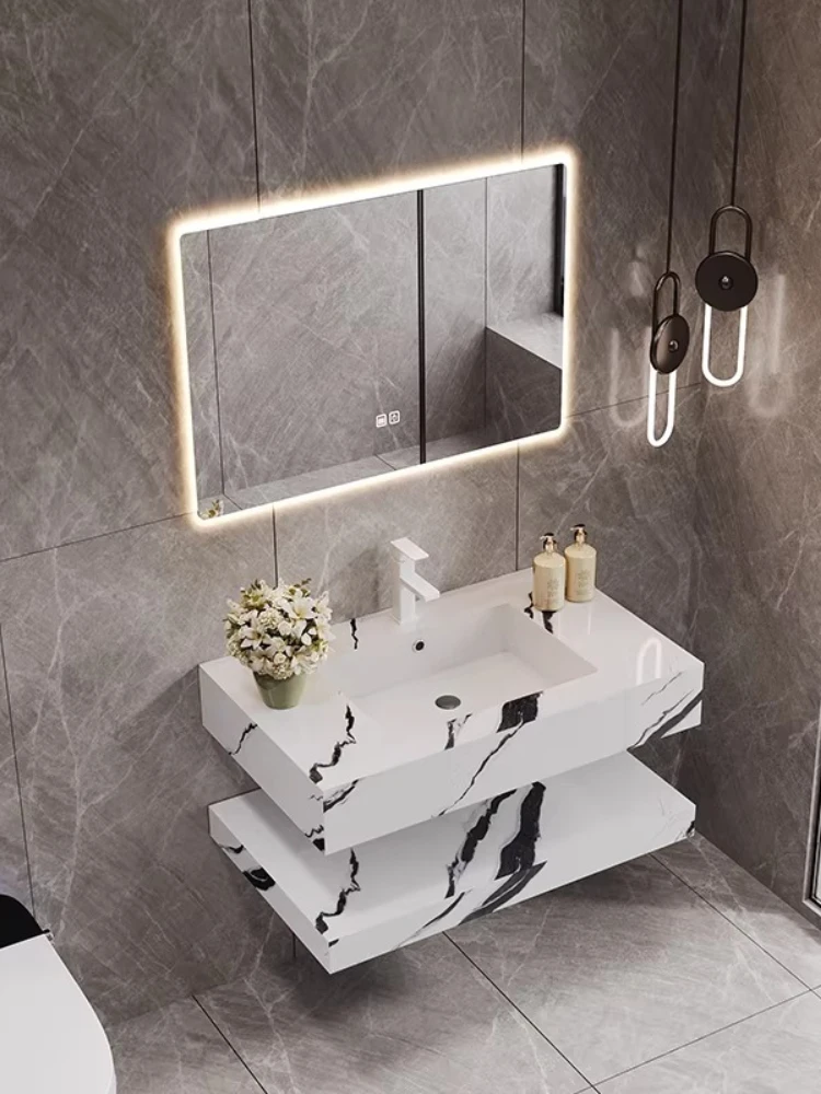 Light luxury hotel rock slab seamless ceramic integrated basin bathroom cabinet combination washstand
Light luxury hotel rock slab seamless ceramic integrated basin bathroom cabinet combination washstand