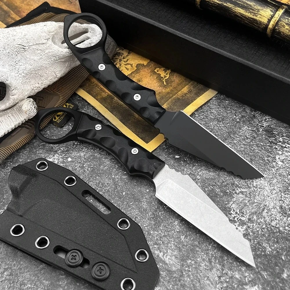 Outdoor Camping Tool Straight Knife Multifunctional Jungle Adventure 7Cr13Mov Nylon Fiber Handle Fixed Blade Knife with Sheath
Outdoor Camping Tool Straight Knife Multifunctional Jungle Adventure 7Cr13Mov Nylon Fiber Handle Fixed Blade Knife with Sheath