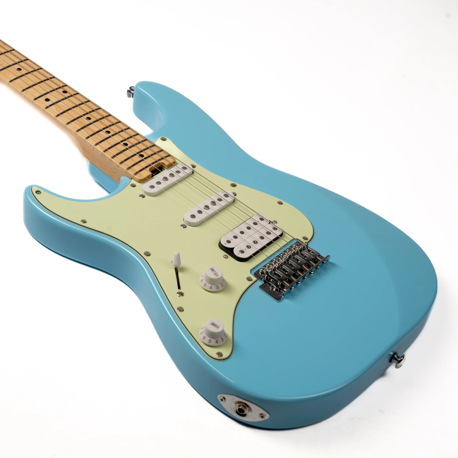 left hand E-1L pearl white guitar pickguard -SSS
left hand E-1L pearl white guitar pickguard -SSS
