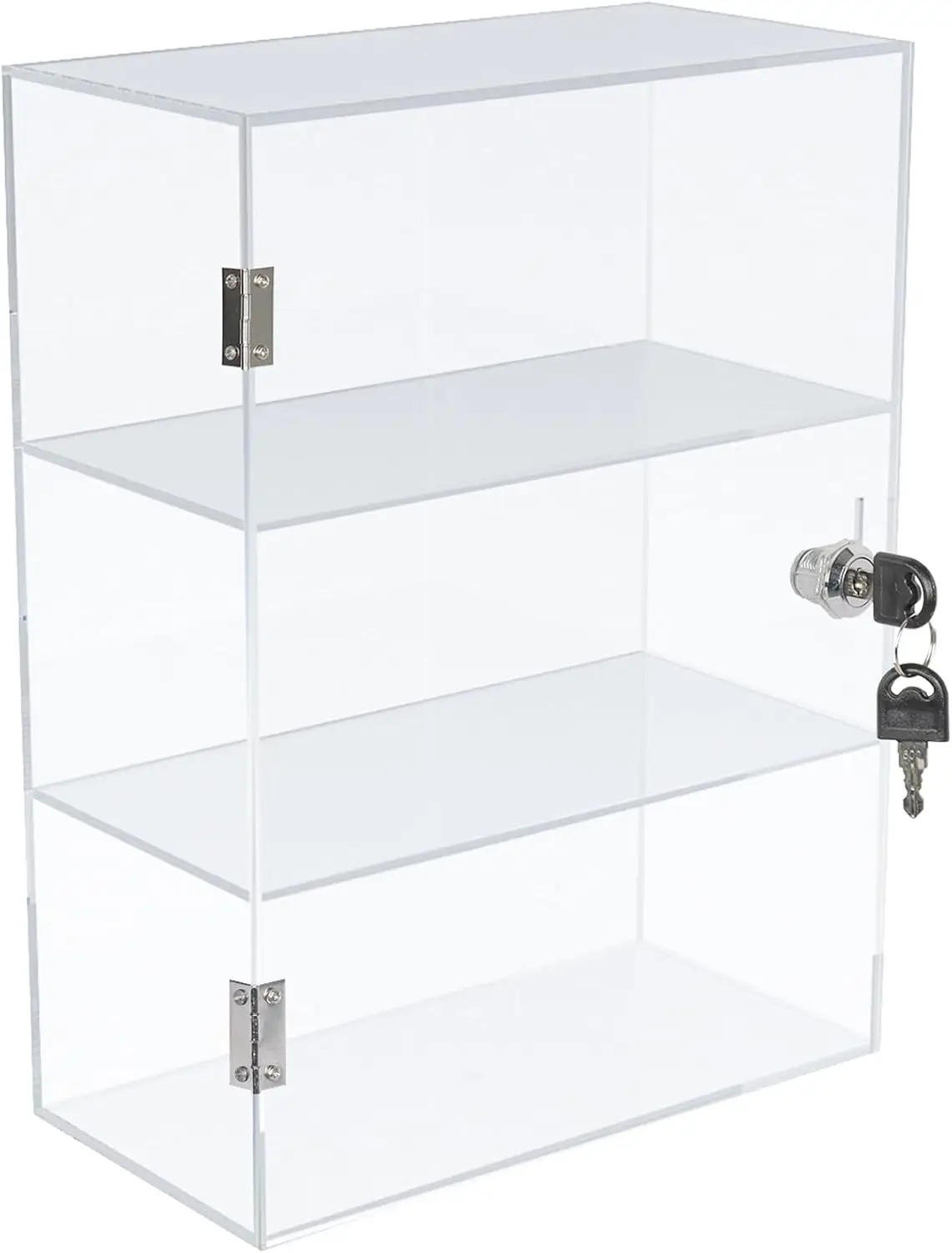 Acrylic Display Case with Lock, Countertop Locking Display Cabinet with Shelves and Door, Clear Acrylic Storage Cabinet
Acrylic Display Case with Lock, Countertop Locking Display Cabinet with Shelves and Door, Clear Acrylic Storage Cabinet