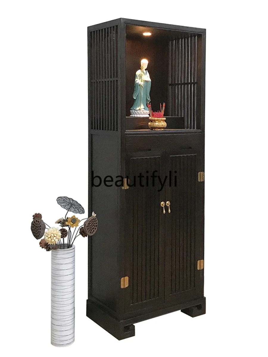 LJYNew Chinese solid wood vertical cabinet with door God of Wealth cabinet simple Buddha statue offering Buddha cabinet
LJYNew Chinese solid wood vertical cabinet with door God of Wealth cabinet simple Buddha statue offering Buddha cabinet