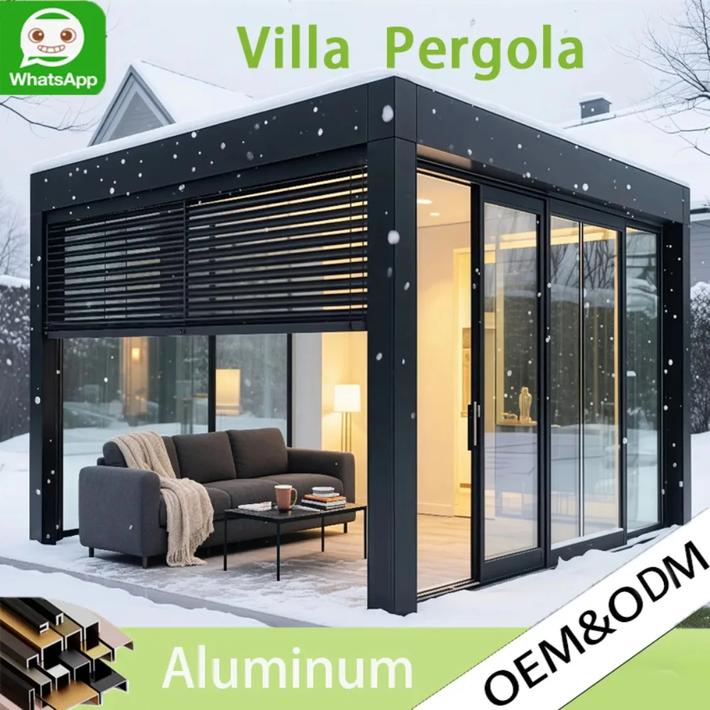 Aluminum Pergola with Sliding Glass Doors,Glass Roof Outdoor Garden Room Waterproof Sunroom Enclosure for Patio Terrace Backyard
Aluminum Pergola with Sliding Glass Doors,Glass Roof Outdoor Garden Room Waterproof Sunroom Enclosure for Patio Terrace Backyard