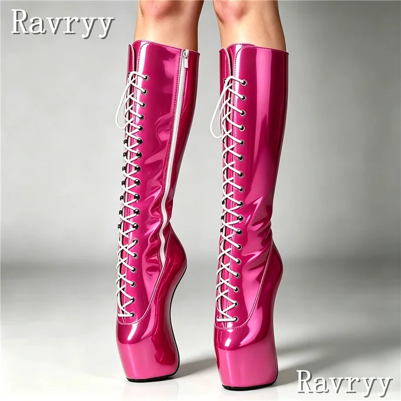 Fashion Ladies Heelless Ballet Knee High Boots Front Cross Lace Up Side Zipper Platform Exotic Pole Dancing Cosplay Boots
Fashion Ladies Heelless Ballet Knee High Boots Front Cross Lace Up Side Zipper Platform Exotic Pole Dancing Cosplay Boots