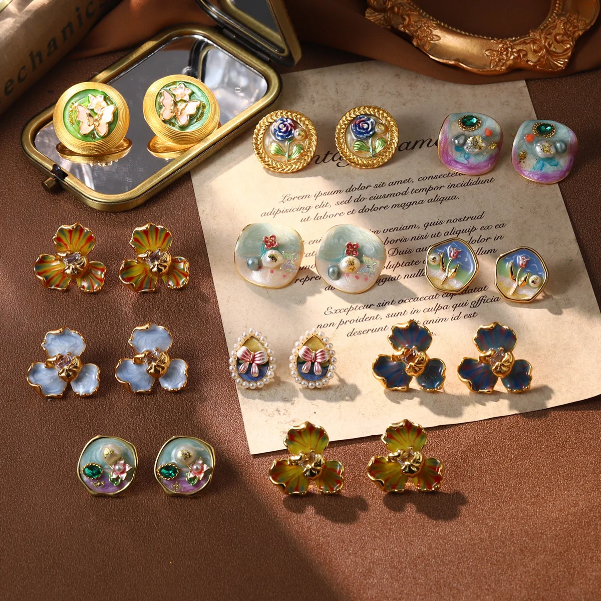 Vintage French Style Baroque Pearl Earrings for Women 925silver Needle Colored Enamel Flower Shaped Elegant Jewelry Charm Gifts
Vintage French Style Baroque Pearl Earrings for Women 925silver Needle Colored Enamel Flower Shaped Elegant Jewelry Charm Gifts