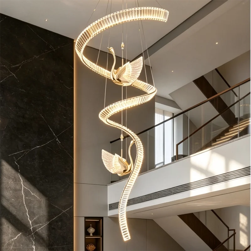 Nordic Modern LED Staircase Chandelier Hanging Pendant Light Home Decoration Indoor Ceiling Lamp for Stairwell Bedroom Living Ro
Nordic Modern LED Staircase Chandelier Hanging Pendant Light Home Decoration Indoor Ceiling Lamp for Stairwell Bedroom Living Ro