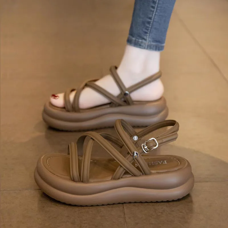 Woman Shoes Brown Sabot Platform Beach Sandals for Women Roman Style Sales Luxury Summer Sale Sandal Wholesale Shoe Asian Size
Woman Shoes Brown Sabot Platform Beach Sandals for Women Roman Style Sales Luxury Summer Sale Sandal Wholesale Shoe Asian Size