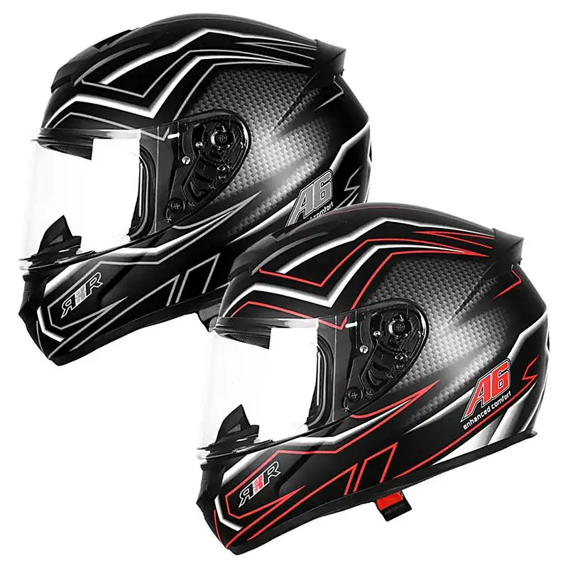 Men Women Fashion Full Face Motorcycle Street Bike Helmets Breathable Full Face Helmets Racing Helmets With Removable Lining
Men Women Fashion Full Face Motorcycle Street Bike Helmets Breathable Full Face Helmets Racing Helmets With Removable Lining