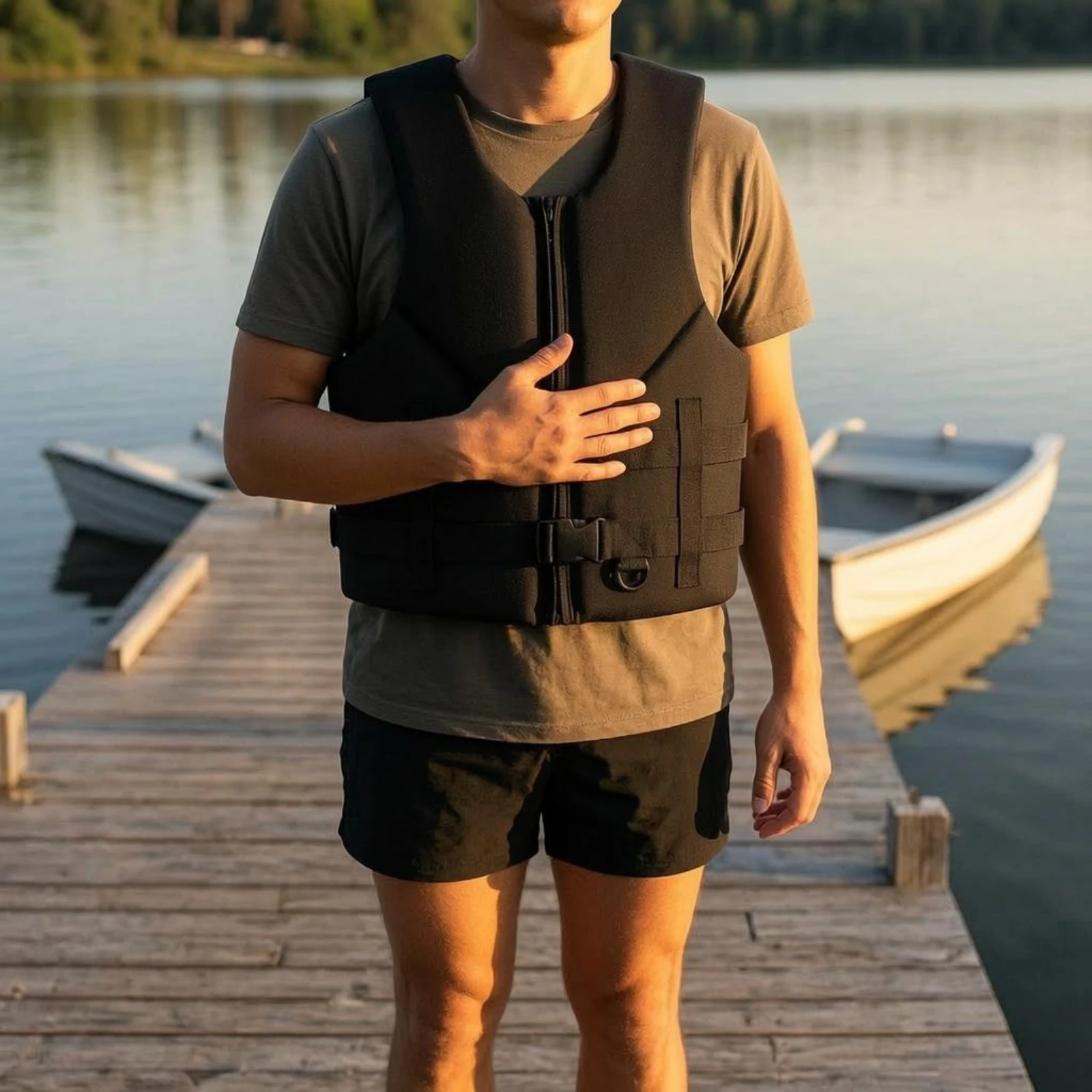 Adult Life Vest Front Zipper Zippered Life Vest Sleeveless D-Loop Attachment for Adults
Adult Life Vest Front Zipper Zippered Life Vest Sleeveless D-Loop Attachment for Adults