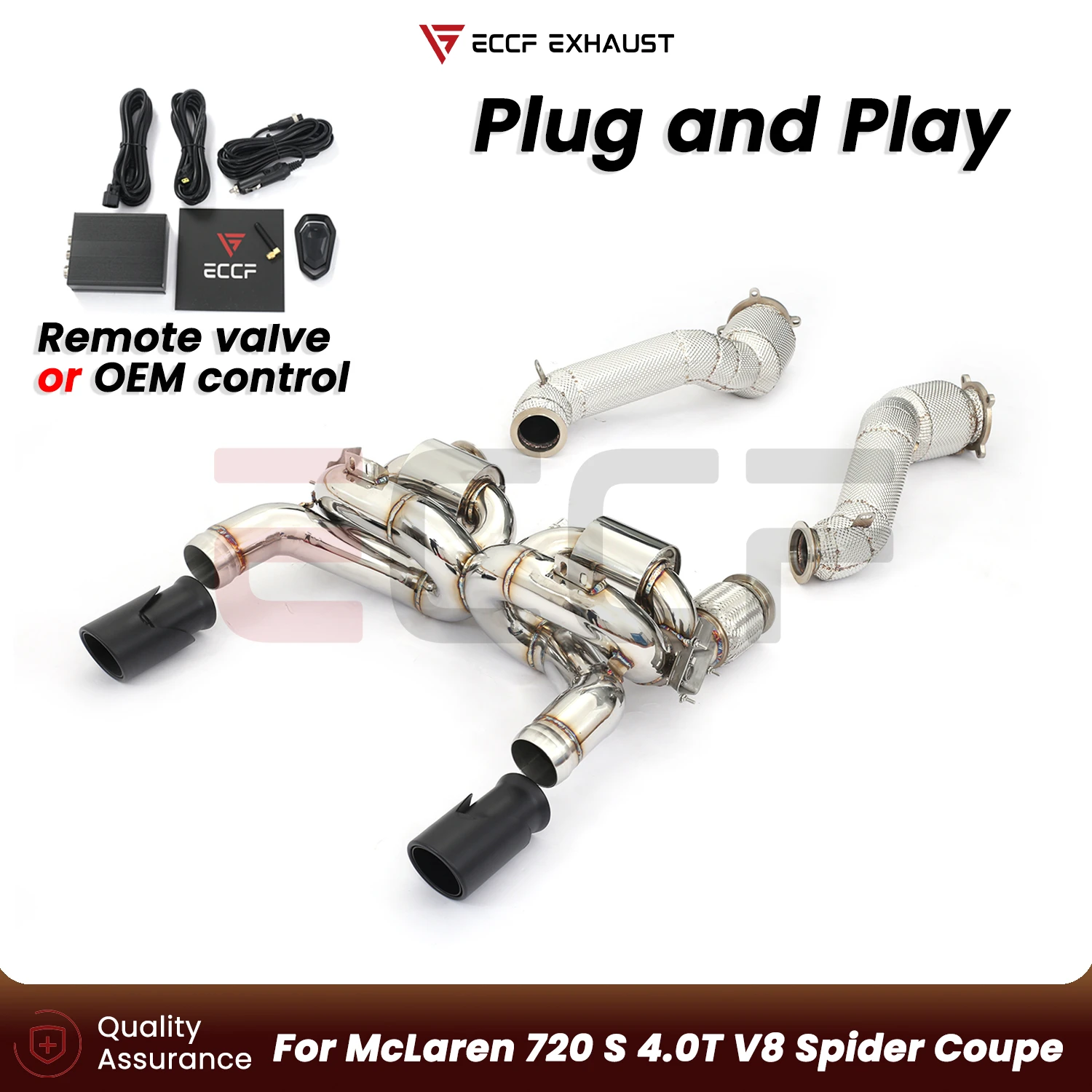 For McLaren 720 S 4.0T V8 Spider Coupe OEM VALVE Stainless Steel Complete exhaust Plug and Play Performance Upgrade
For McLaren 720 S 4.0T V8 Spider Coupe OEM VALVE Stainless Steel Complete exhaust Plug and Play Performance Upgrade
