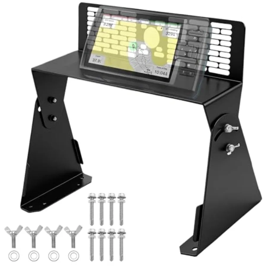 Boat fish finder mount: universal dual-graph design, aluminum alloy, black, adjustable bottom angle for Garmin/Lowrance/Humminb
Boat fish finder mount: universal dual-graph design, aluminum alloy, black, adjustable bottom angle for Garmin/Lowrance/Humminb