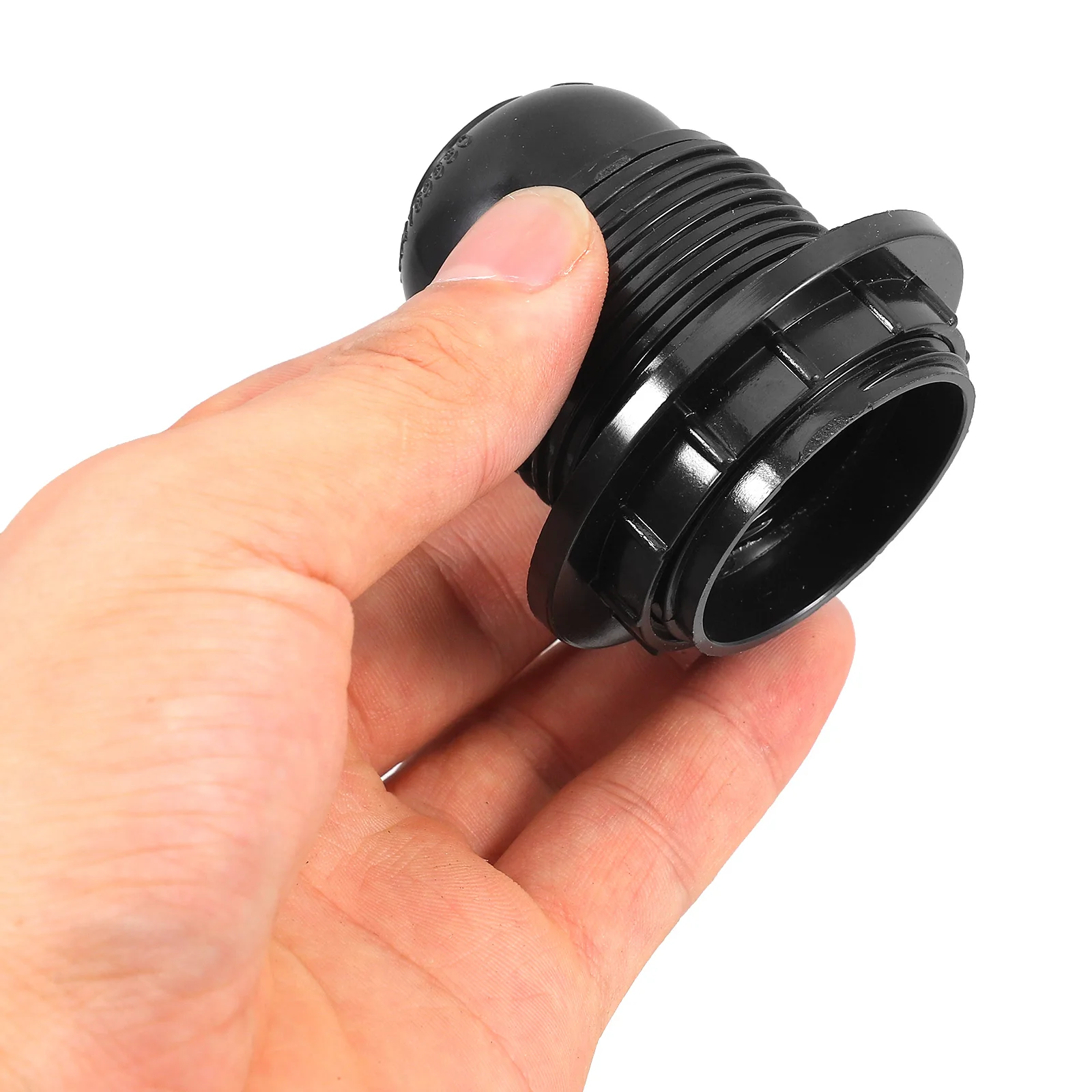 E27 Lamp Holder Black 10mm Threaded Socket Double Ring Fixture Parts Bulb Holder Replacement Lamp
E27 Lamp Holder Black 10mm Threaded Socket Double Ring Fixture Parts Bulb Holder Replacement Lamp