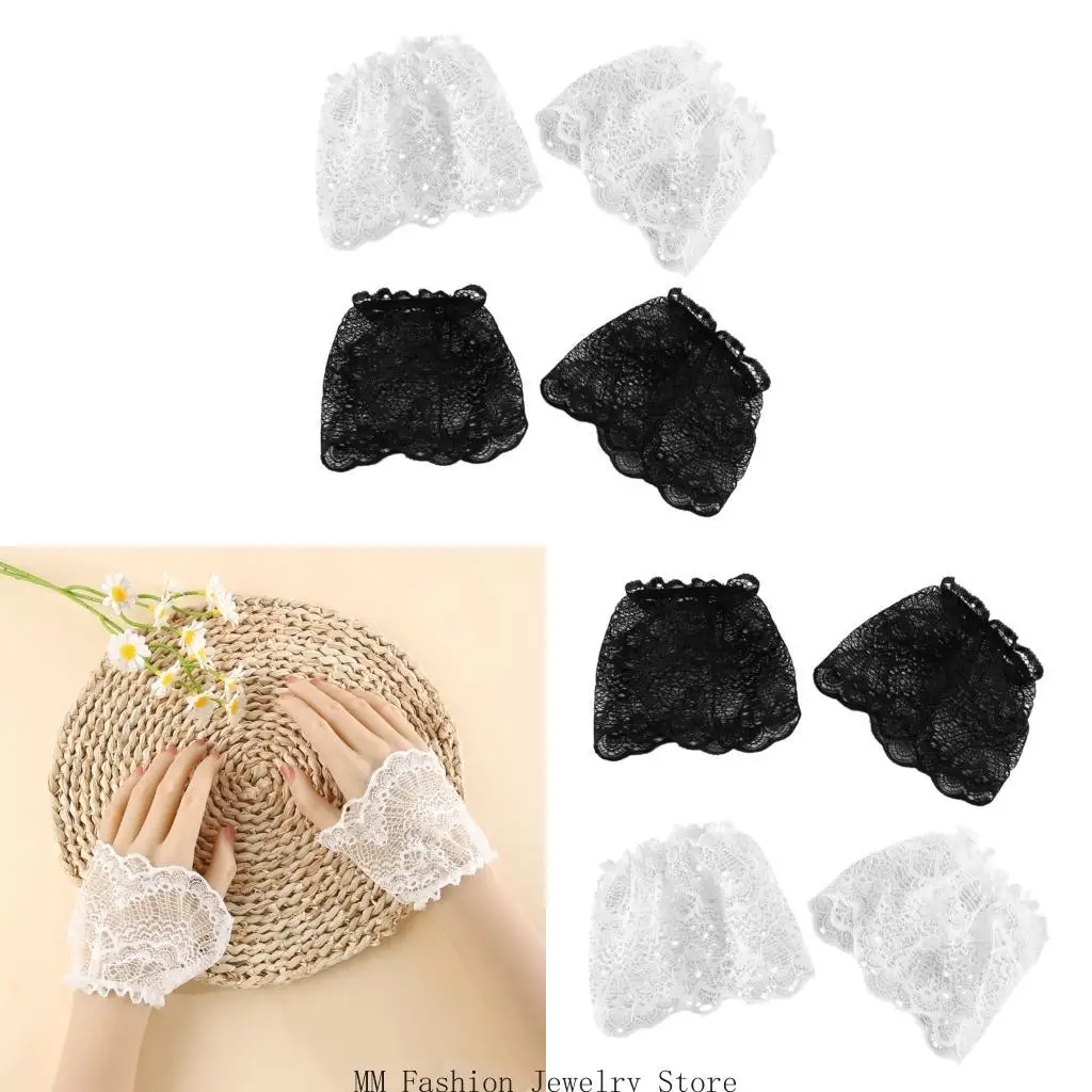 2 Pairs Openwork Lace Sleeve Extenders Multiple Clothing Styles D0UB
2 Pairs Openwork Lace Sleeve Extenders Multiple Clothing Styles D0UB