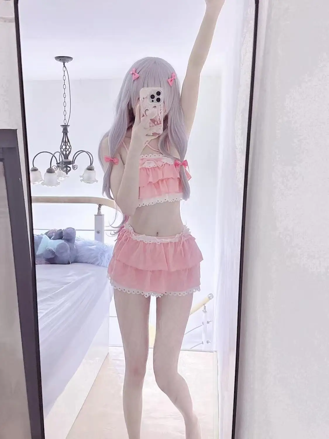 Swimsuit cosplay cute girl's two-piece swimsuit from The Erotic Manga Artist suitable for Halloween
Swimsuit cosplay cute girl's two-piece swimsuit from The Erotic Manga Artist suitable for Halloween
