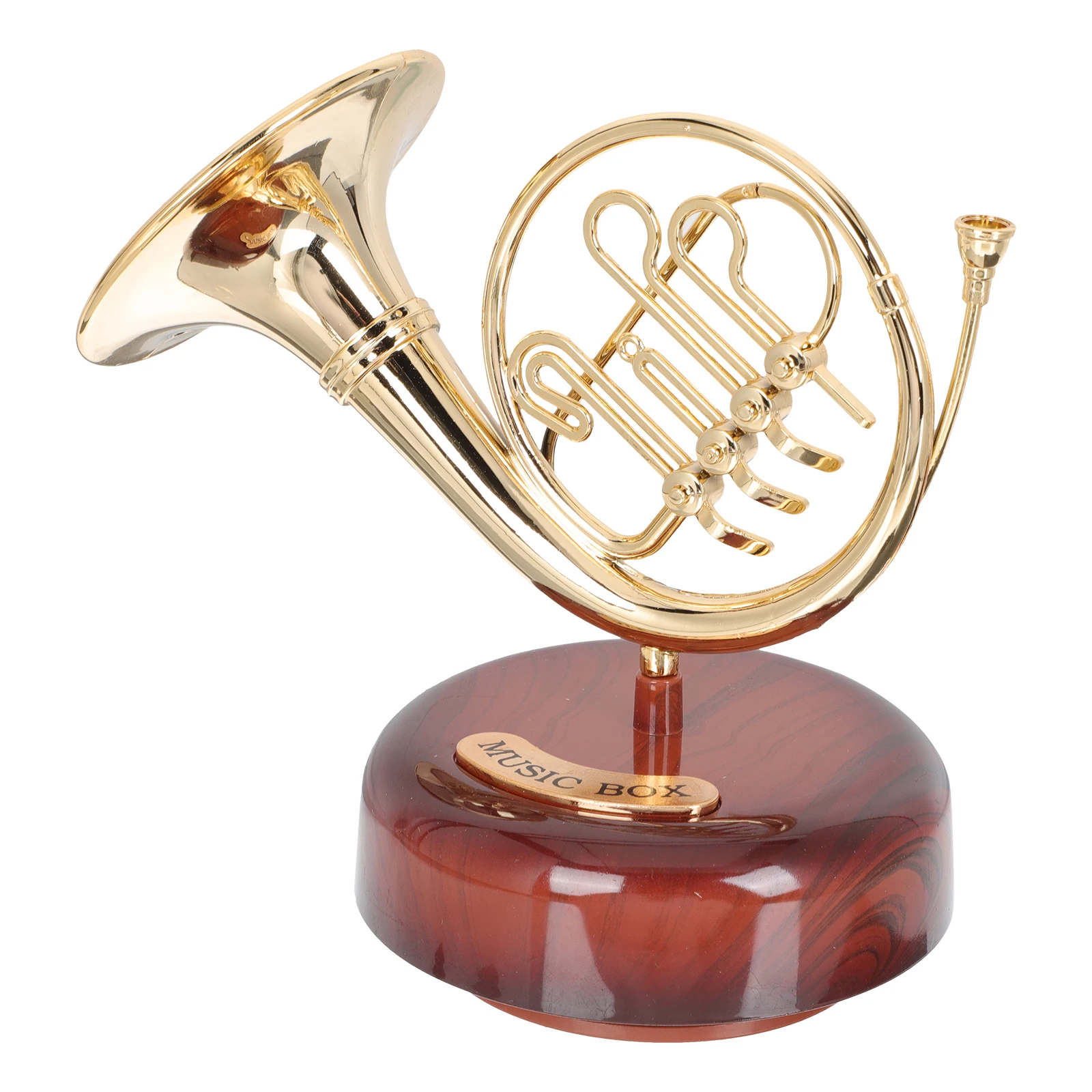 Horn Music Box Decorative Instrument Musical Statue Adornment Kids Instruments Wear Resistant Plastic Simple Design Unique
Horn Music Box Decorative Instrument Musical Statue Adornment Kids Instruments Wear Resistant Plastic Simple Design Unique