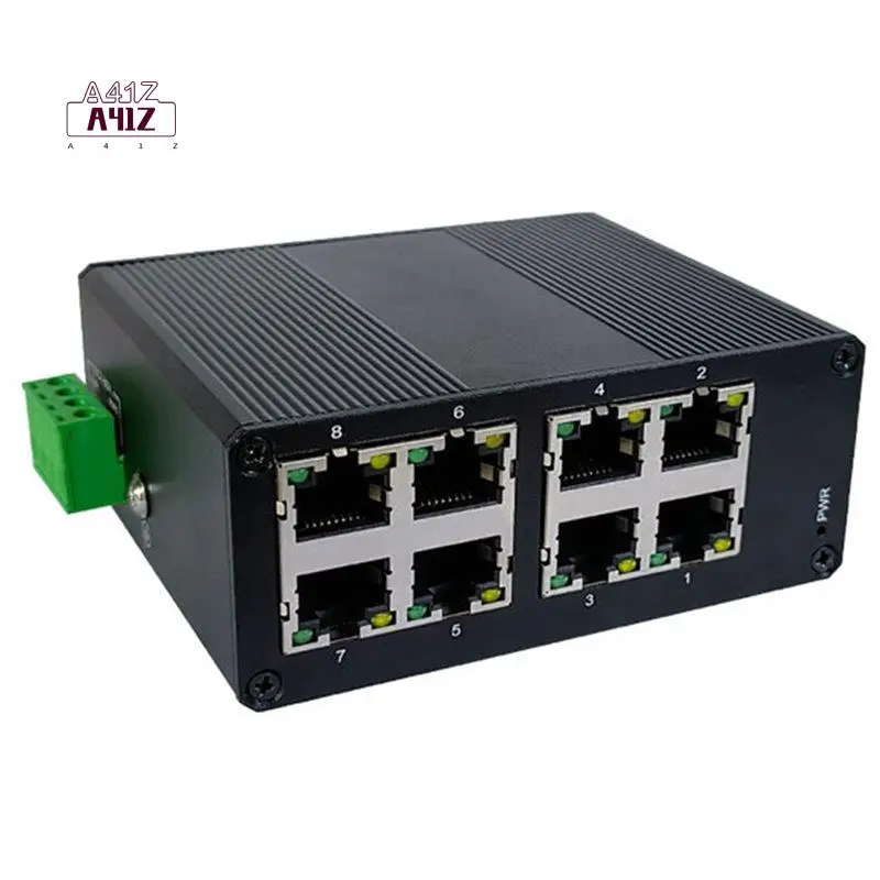 A41Z-8 Port Industrial Switch Mini Industry Ethernet Network Switch DIN Rail Plug And Play IP40 Protection
A41Z-8 Port Industrial Switch Mini Industry Ethernet Network Switch DIN Rail Plug And Play IP40 Protection
