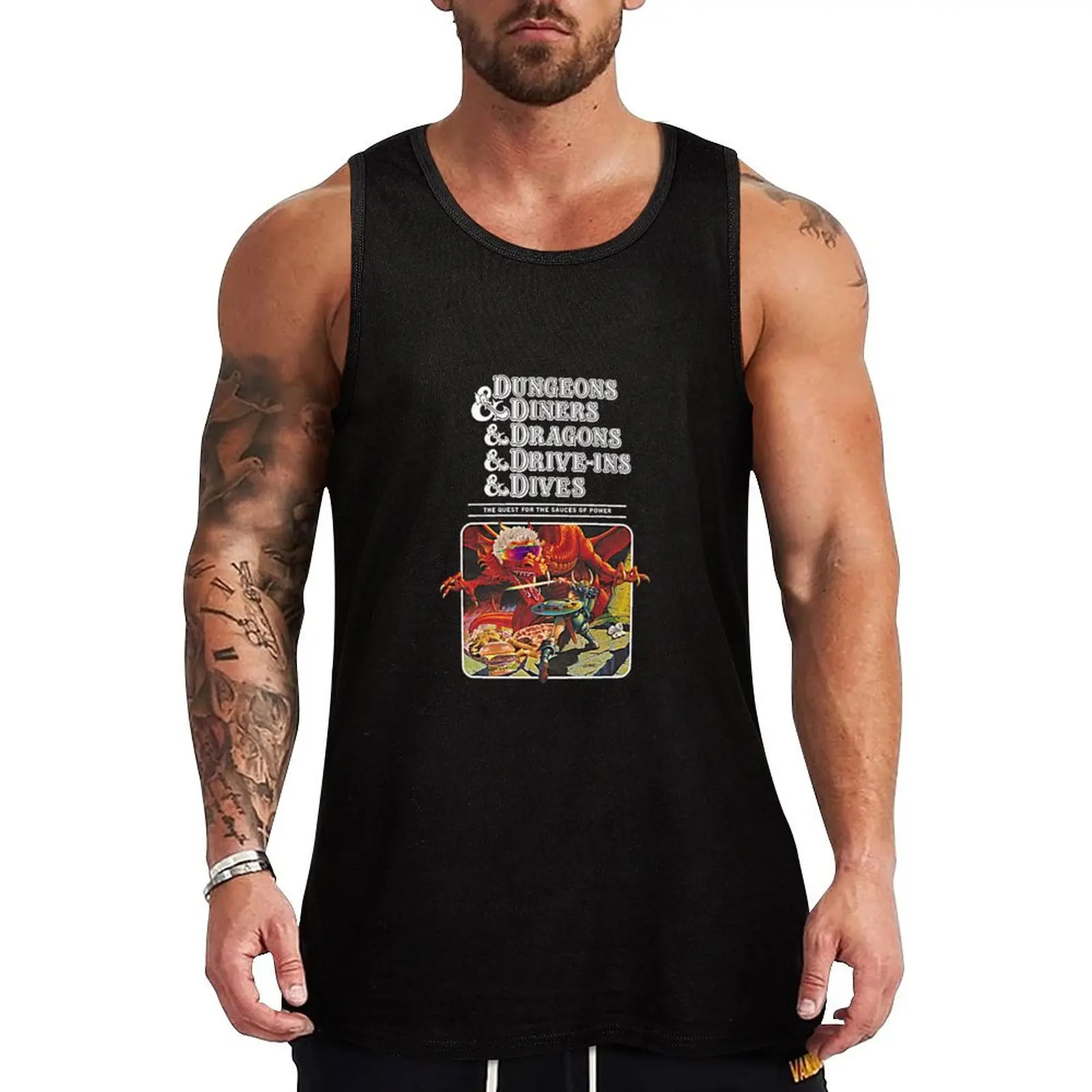 Dungeons & Diners & Dragons & Drive-ins Dives T-Shirt Tank Top fitness clothing for men t-shirts man
Dungeons & Diners & Dragons & Drive-ins Dives T-Shirt Tank Top fitness clothing for men t-shirts man