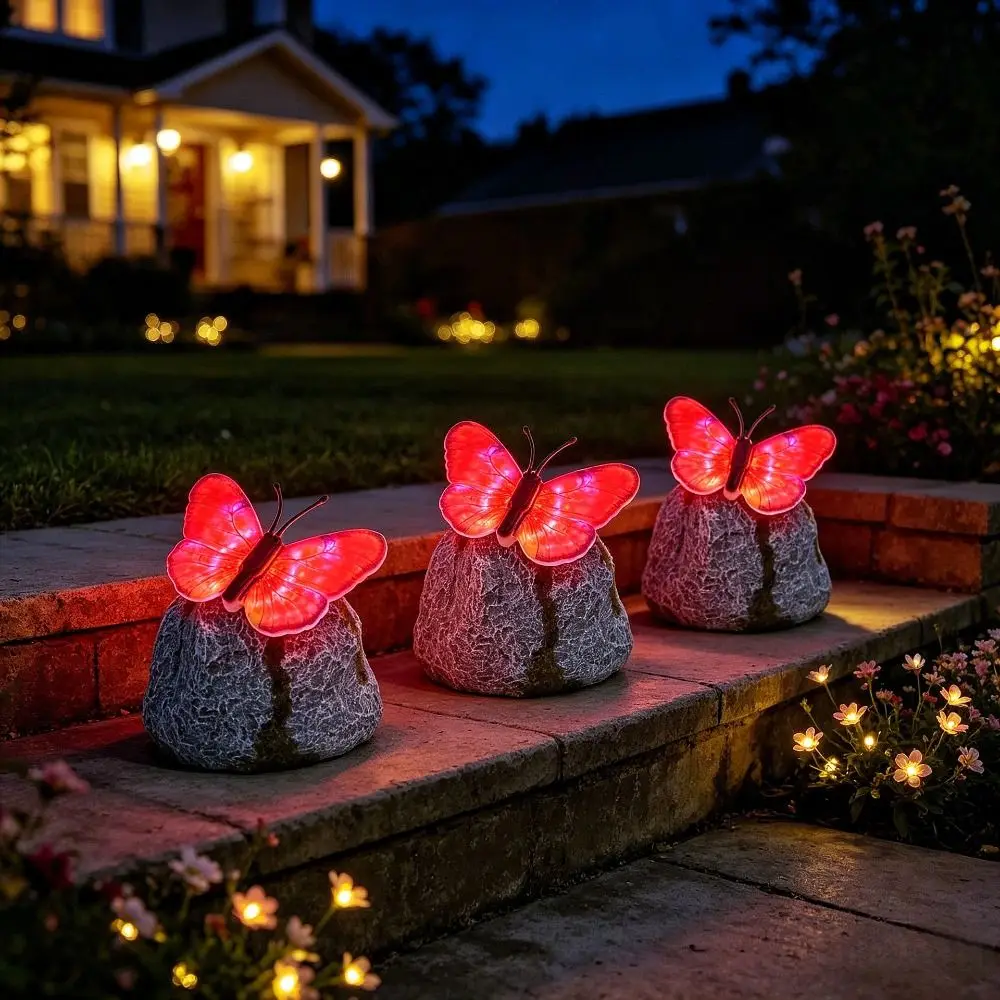 Simulation Stone Solar Butterfly Stone Lamp Imitation Stone Shape Butterfly Waterproof LED Lawn Light Solar Powered
Simulation Stone Solar Butterfly Stone Lamp Imitation Stone Shape Butterfly Waterproof LED Lawn Light Solar Powered