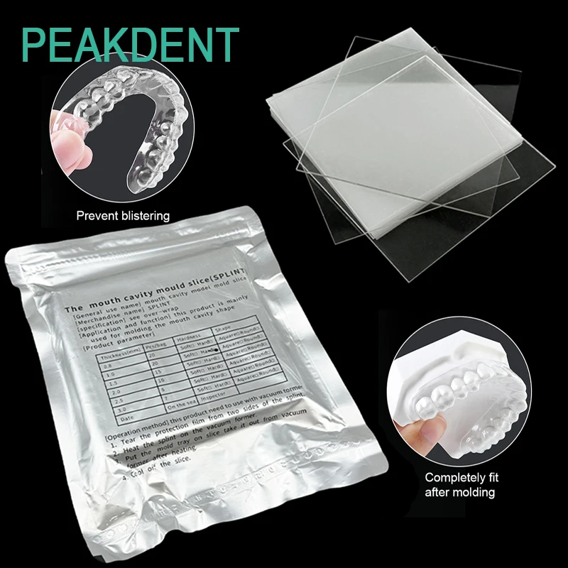 Dental Square Vacuum Formed Plate Soft and Hard Plastic 1.0/1.5/2.0mm Orthodontic Splint Fixator Slicing Dental Material Supplie
Dental Square Vacuum Formed Plate Soft and Hard Plastic 1.0/1.5/2.0mm Orthodontic Splint Fixator Slicing Dental Material Supplie