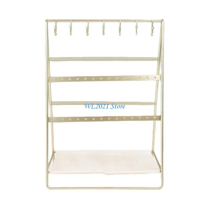 G5GC Elegant Easy Assembly 6 Layer Jewelry Holder Gold Coated Iron Desktop Organiser
G5GC Elegant Easy Assembly 6 Layer Jewelry Holder Gold Coated Iron Desktop Organiser