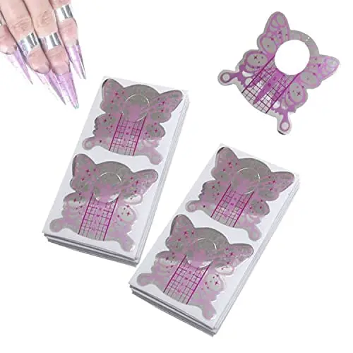Nail Form Extension Stickers 200Pcs Purple Butterfly Shape Nail Art Guide for Acrylic UV Gel Tips Manicure Tools Easy DIY
Nail Form Extension Stickers 200Pcs Purple Butterfly Shape Nail Art Guide for Acrylic UV Gel Tips Manicure Tools Easy DIY