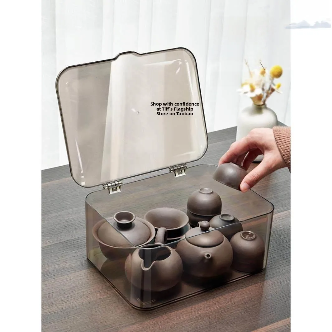 Tea Set Storage Box with Lid Dustproof Tea Table Desktop Teapot Kung Fu Tea Cup Tea Leaf Bowl Cup Storage Rack Organizer
Tea Set Storage Box with Lid Dustproof Tea Table Desktop Teapot Kung Fu Tea Cup Tea Leaf Bowl Cup Storage Rack Organizer