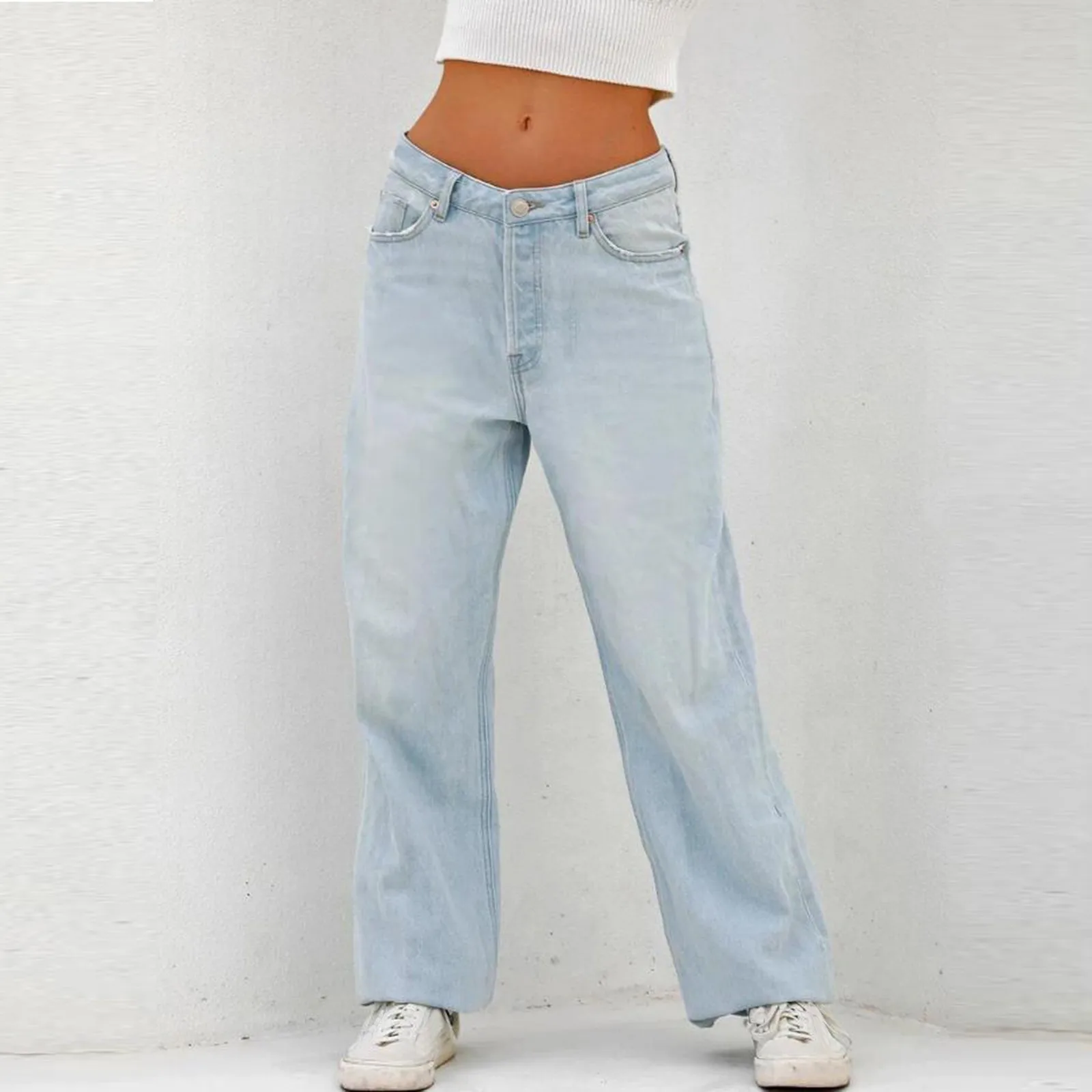 New Women's Vintage Style Loose Jeans Fashion Mid Waist Denim Wide Leg Pants Street Casual Female Trousers 2024 New Arrival
New Women's Vintage Style Loose Jeans Fashion Mid Waist Denim Wide Leg Pants Street Casual Female Trousers 2024 New Arrival