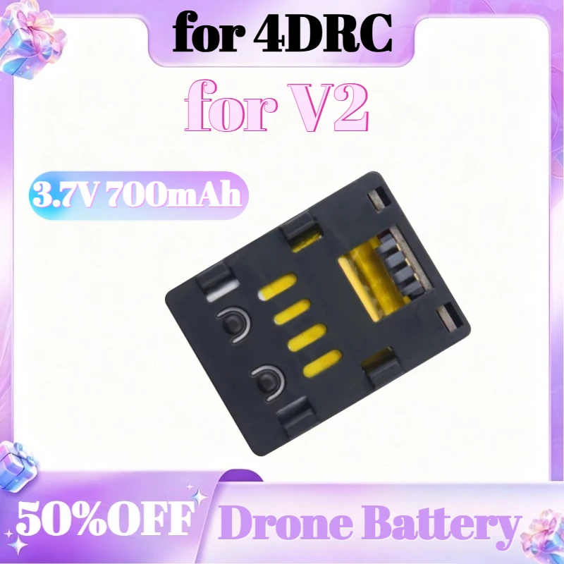 3.7V 700mAh Rechargeable Battery for 4DRC V2 Mini Four Helicopter Accessories Parts Lipo Drone Battery Replacement
3.7V 700mAh Rechargeable Battery for 4DRC V2 Mini Four Helicopter Accessories Parts Lipo Drone Battery Replacement